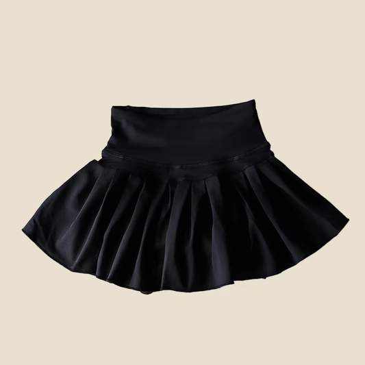3.28GLK0087 Black short skirt