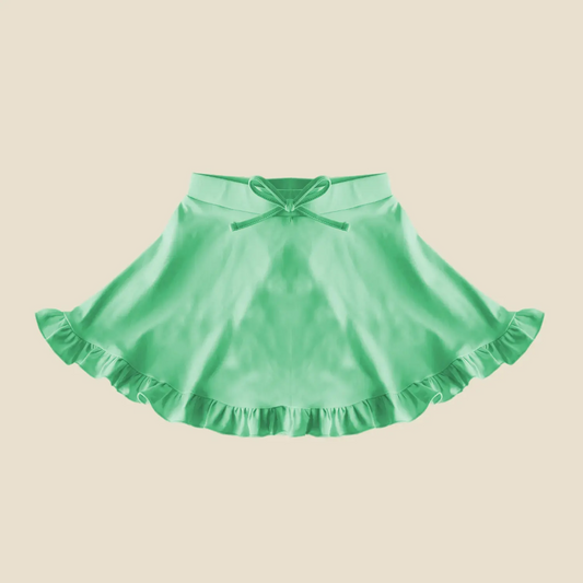 4.4GLK0091 Green Girls Yoga Skirt