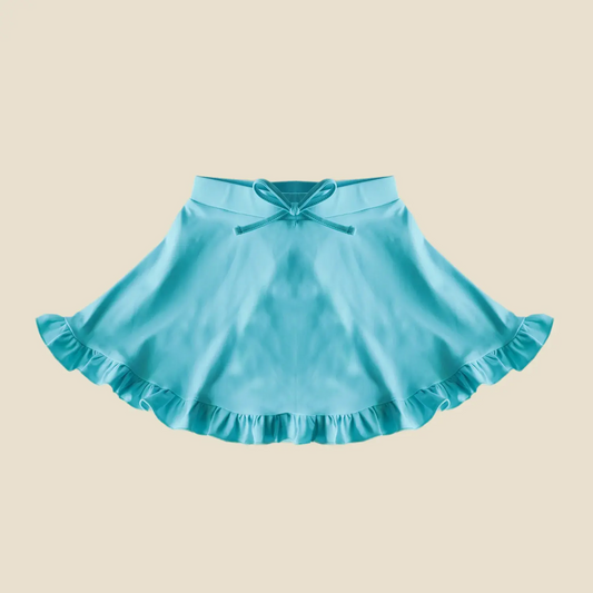 4.4GLK0092 Light blue girl yoga skirt
