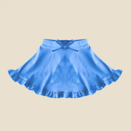 4.4GLK0093 Dark blue girl yoga skirt