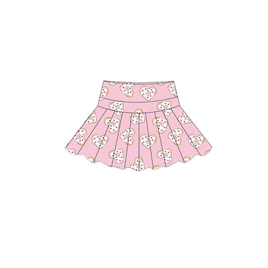 X10.22GLK0156 Pink Heart Yoga Skirt
