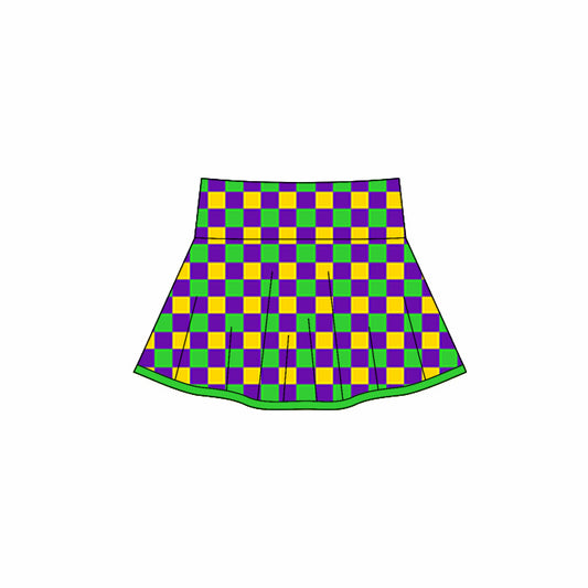 X10.22 GLK0159 Plaid Carnival Skirt