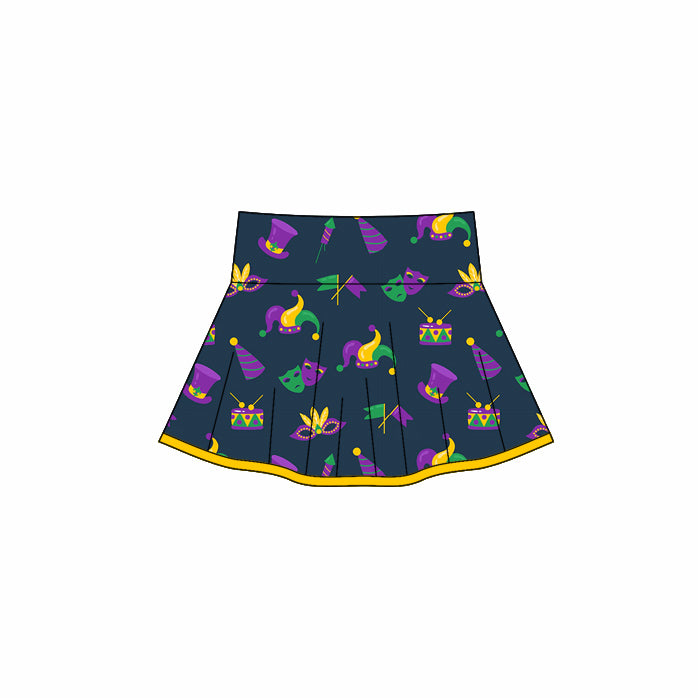 X10.22 GLK0164 Purple Mask Yoga Skirt