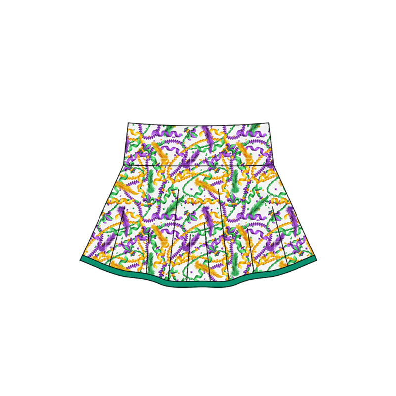 X10.22 GLK0166 Carnival Purple Yoga Skirt