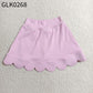Baby Girls Light Pink Scallop Yoga Active Skirt Shorts Bottom