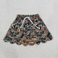 NEW RTS NO MOQ milk silk GLD1617（GT1688+GLK0300 ）Baby Girls Dark Brown Camo Long Sleeve Scallop Hem Top Skort Clothes Set