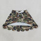 NEW RTS NO MOQ yoga fabric cotton GLK0303 Baby Girls Southern Green Camo Scallop Pockets Skirt Shorts Bottom
