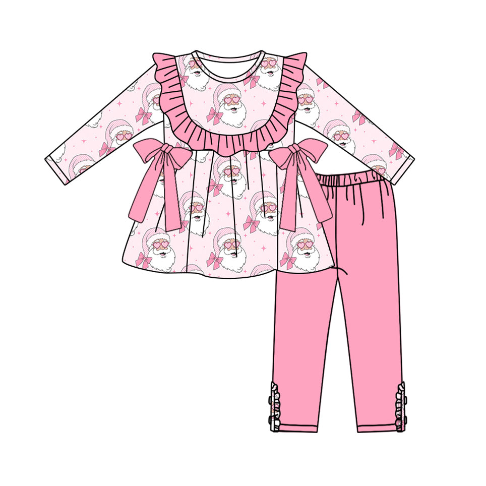 5.10GLP2336 Santa Claus pink long-sleeved suit