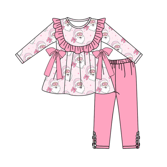 5.10GLP2336 Santa Claus pink long-sleeved suit