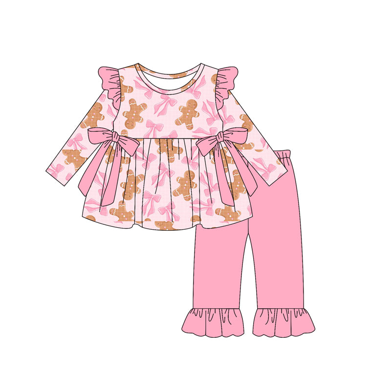 5.12GLP2338 Gingerbread Bow Pink Set