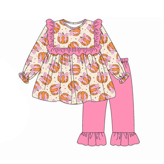 5.15GLP2348 Pumpkin Bow Pink Suit