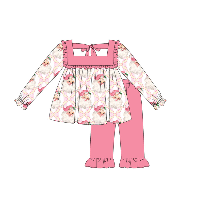5.15GLP2349 Santa Claus doll collar pink suit