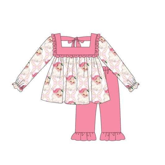 5.15GLP2349 Santa Claus doll collar pink suit