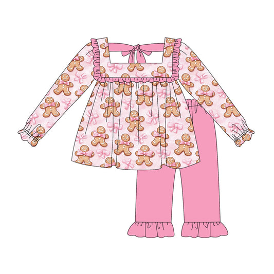 5.17GLP2363 Gingerbread Pink Long Sleeve Suit