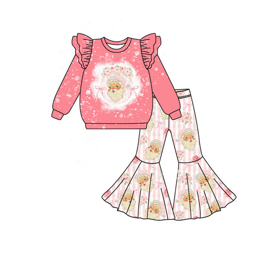 5.19GLP2380 Santa Claus pink long-sleeved suit
