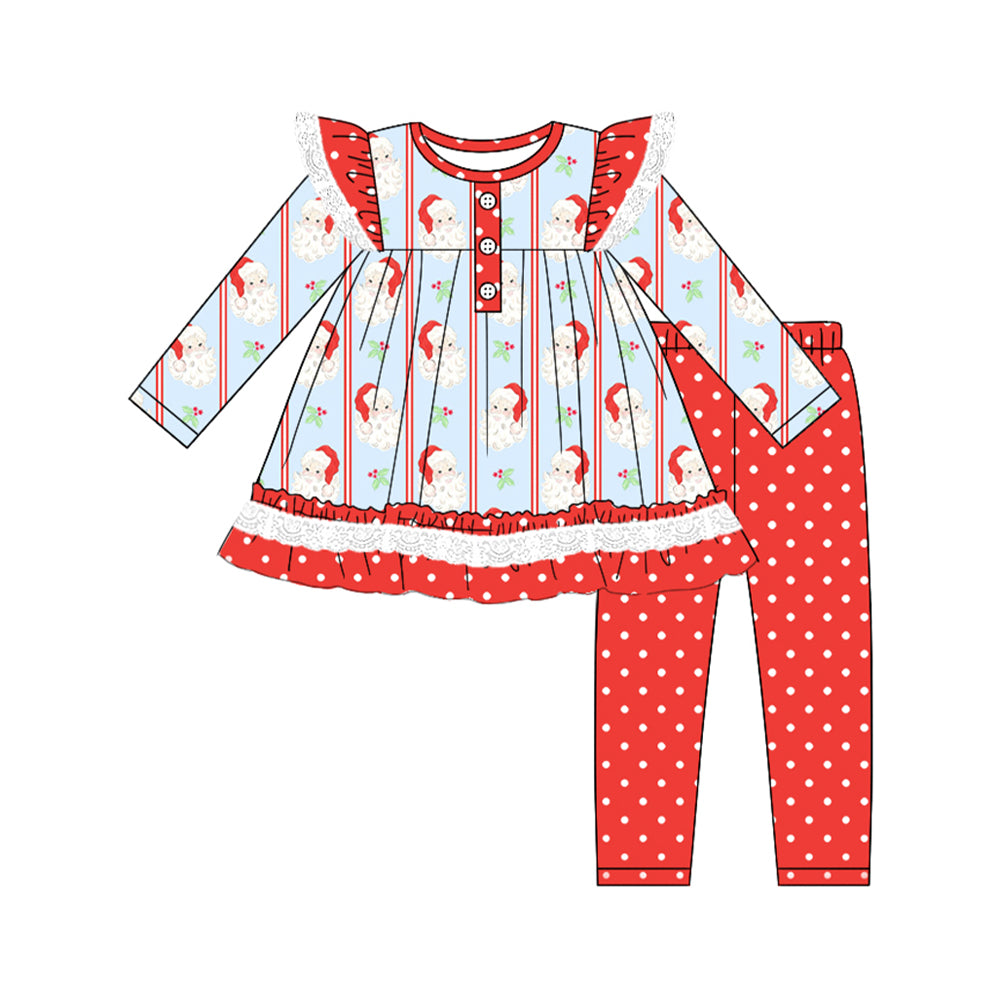 5.19GLP2382 Santa Claus red long-sleeved suit