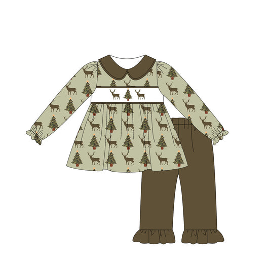 5.22 GLP2392 Deer long-sleeved girl's suit