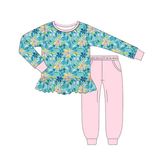 5.28GLP2405 Blue Flower Girls Suit