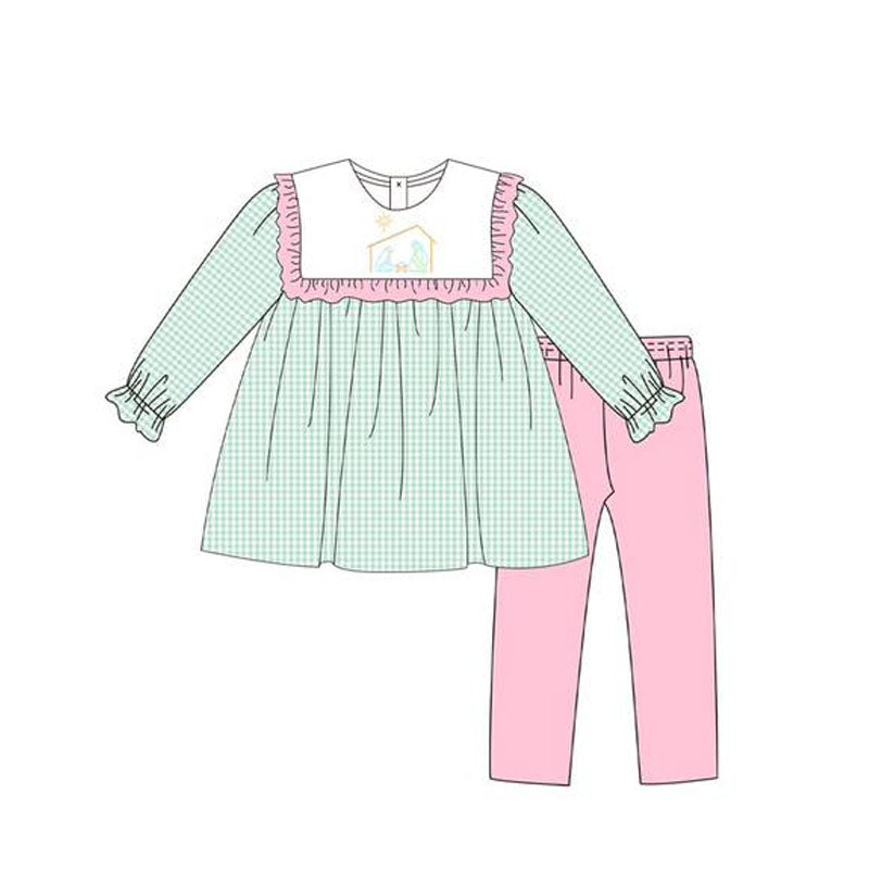 5.28GLP2410 Cartoon Plaid Girl Suit