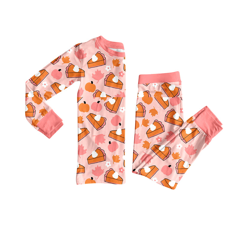 6.5GLP2425 Cake Pumpkin Long Sleeve Pajamas