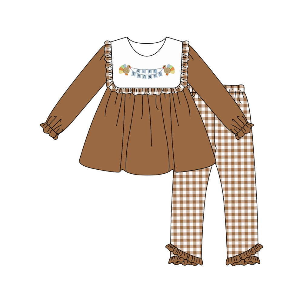 6.5GLP2431 Pumpkin Turkey Brown Set