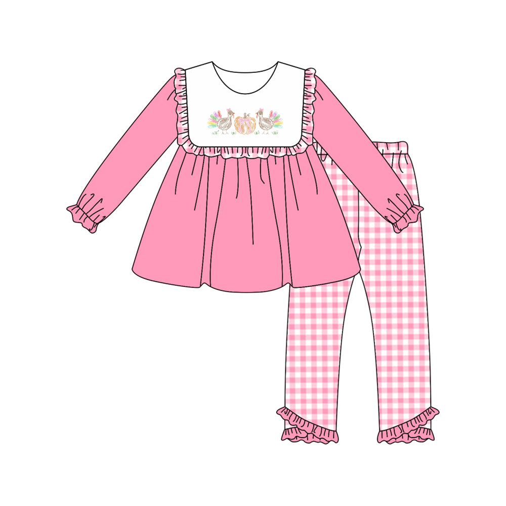 6.5GLP2432 Rose Red Turkey Girls Suit