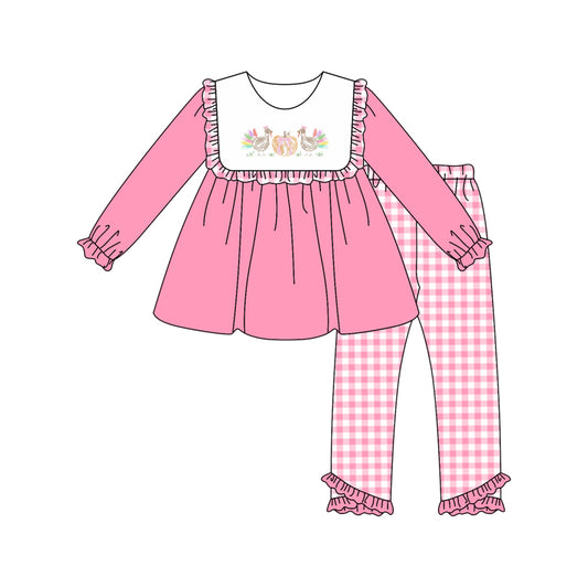 6.5GLP2432 Rose Red Turkey Girls Suit