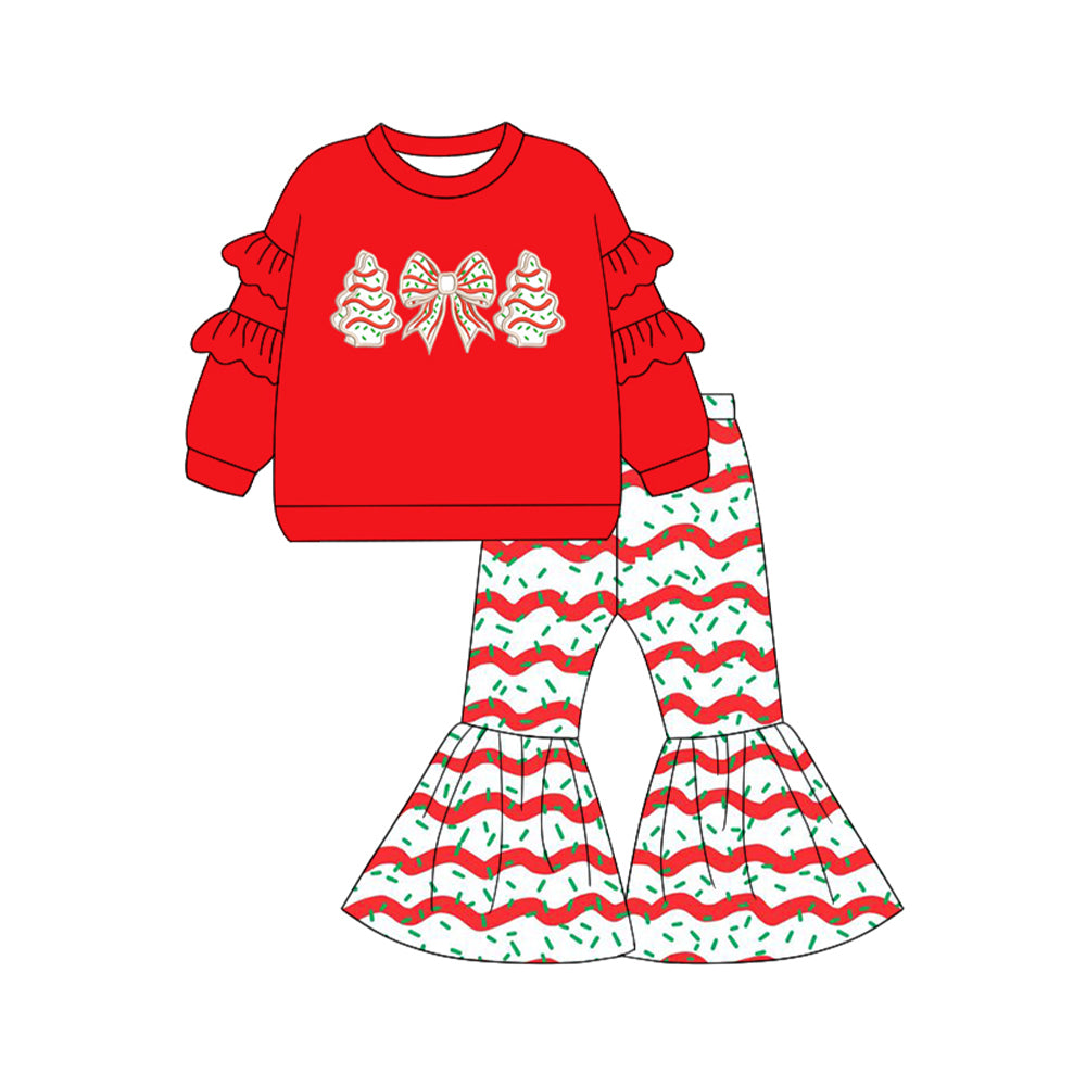 6.5GLP2449 Christmas Red Girls Suit