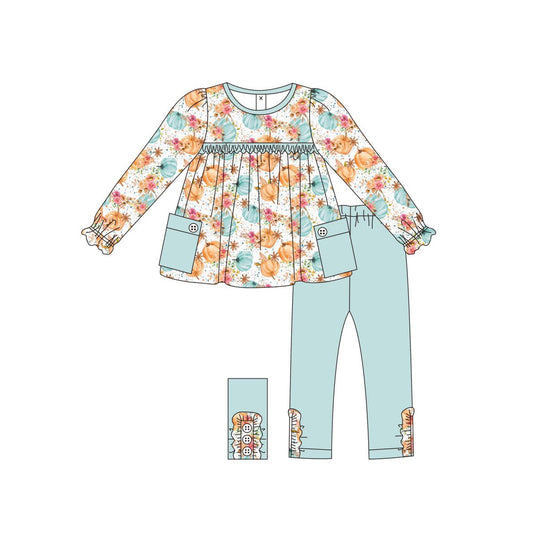 6.13GLP2482 Pumpkin Green Long Sleeve Suit