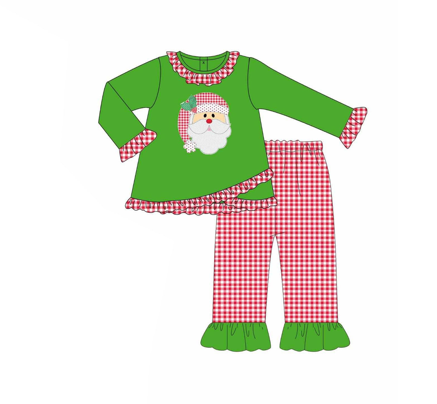 6.13GLP2489 Green Santa Claus Suit