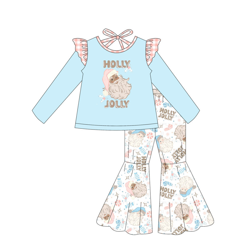 7.5GlP2547 Santa Claus blue flying sleeve suit