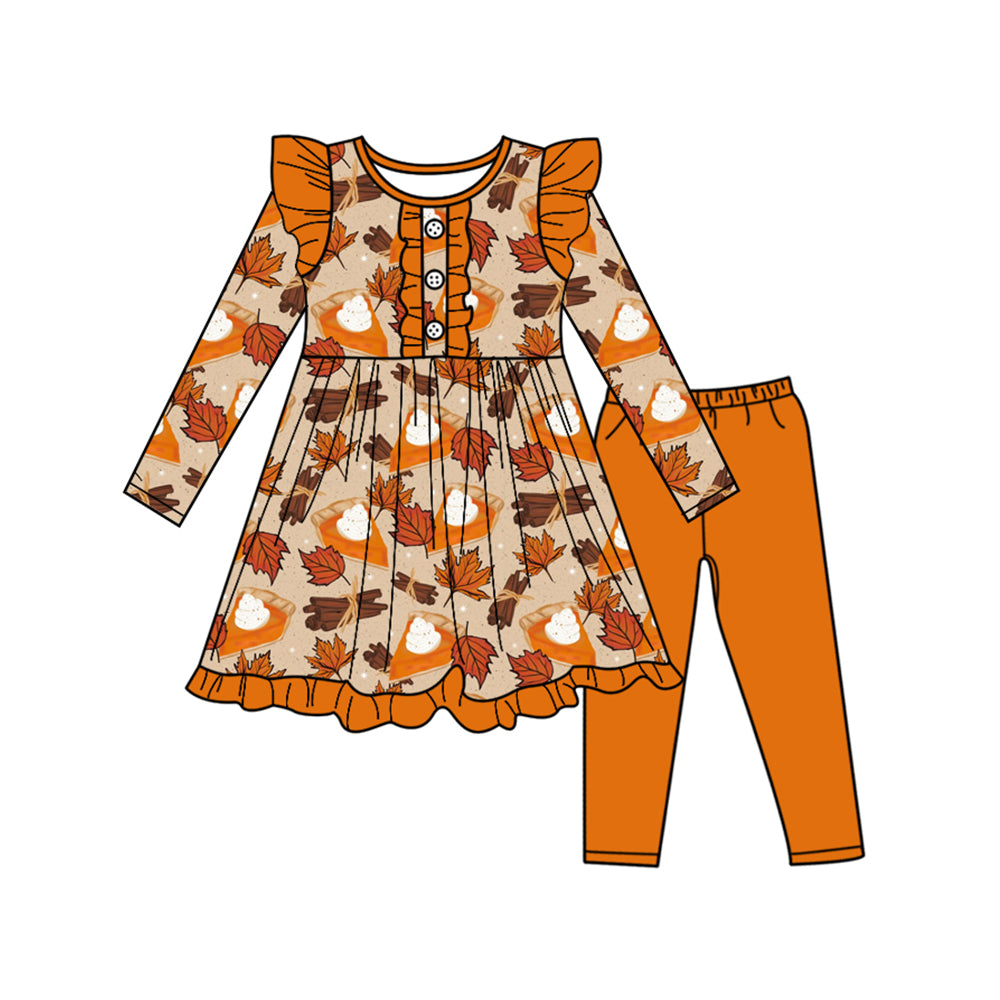 7.5GLP2549 Leaves Autumn Orange Set