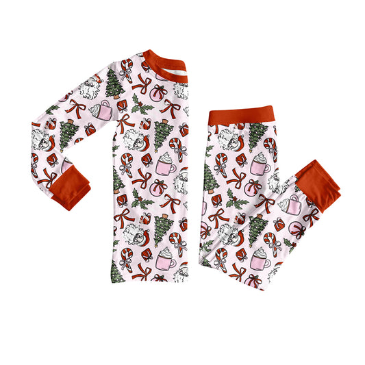 7.5GLP2557 Christmas Bottle Long Sleeve Girls Suit