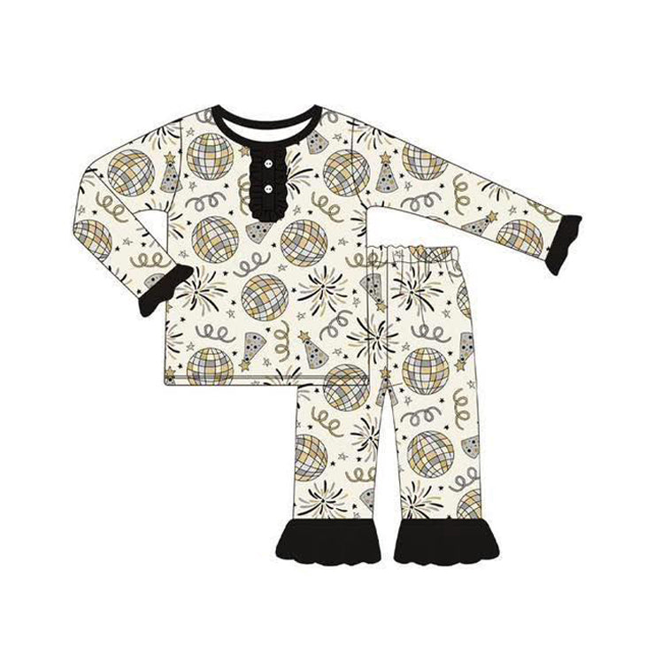 7.7GLP2563 Fireworks Girl Long Sleeve Suit