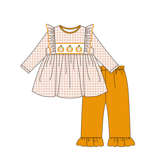 7.28GLP2611 Thanksgiving Pumpkin Plaid Set