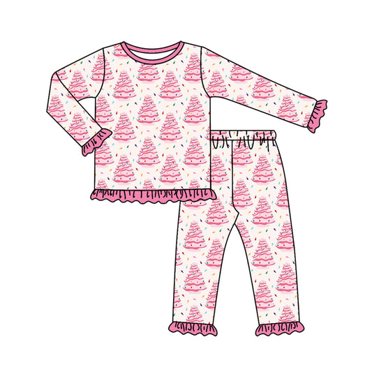 7.28GLP2623 Christmas Tree Long Sleeve Suit