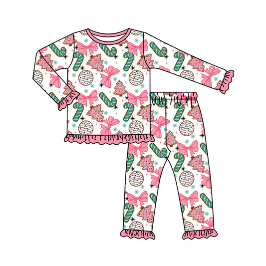 7.29GLP2632 Bow Christmas Tree Long Sleeve Suit