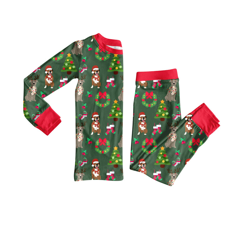 7.29GLP2633 Christmas Puppy Long Sleeve Suit