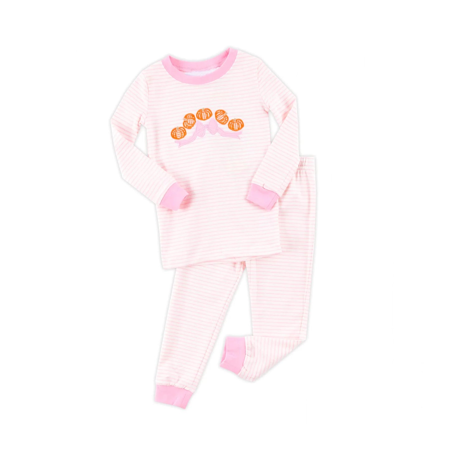 X820 GLP2674 Pumpkin Pink Striped Pajamas
