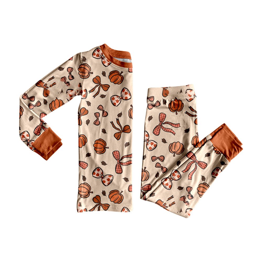 X820 GLP2675 Pumpkin Bow Pajamas