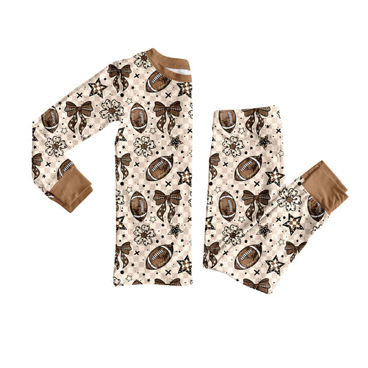 X826 GLP2689 Bow Rugby Brown Suit