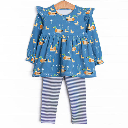 X827 GLP2697 Duck Blue Long Sleeve Suit