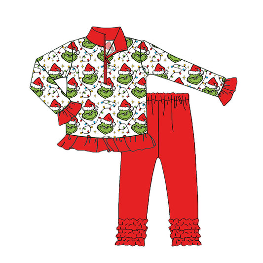 X822GLP2714grinch red Christmas set