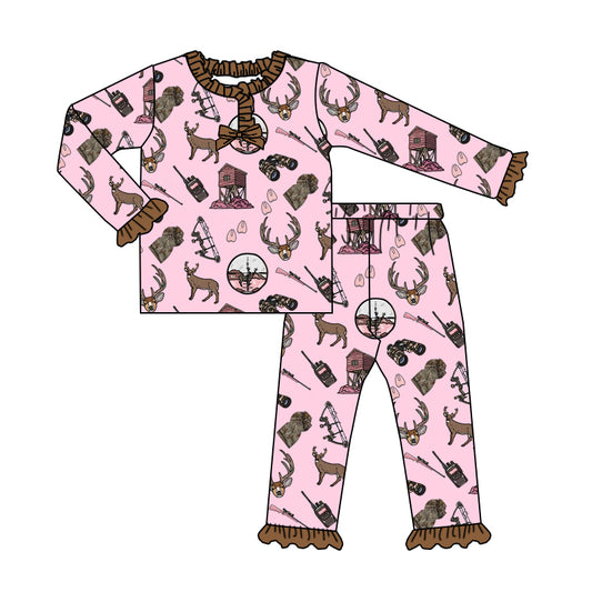 X825 BT1341 Deer Pink Christmas Set