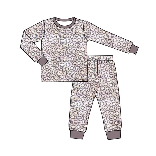 X913 GLP2743 Leopard Gray Suit