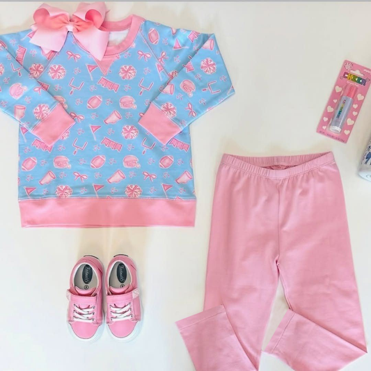 X912 GLP2749 Girls' Long-Sleeved Bell Bow Suit