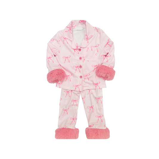 X912 GLP2764 Pink Bow Cartoon Plush Set