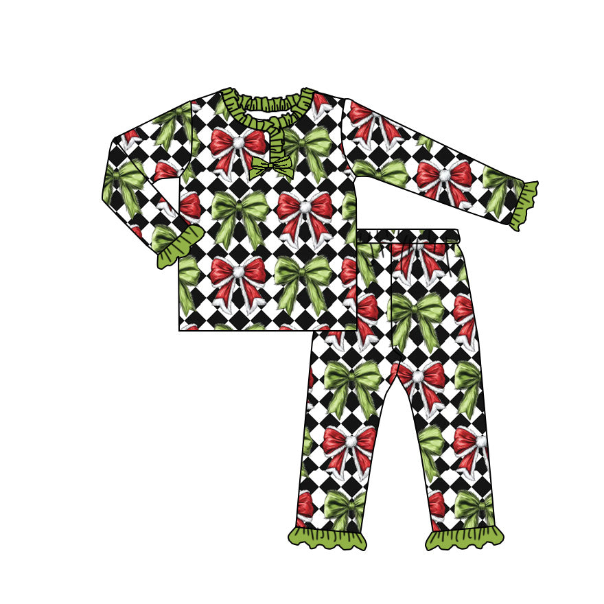 X901 GLP2786 Grinch Girls' Long-Sleeve Suit