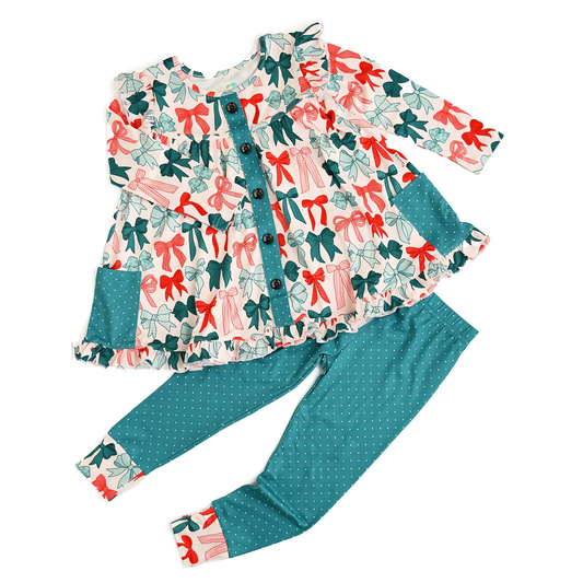 X906 GLP2810 Bow Pocket Girls' Set