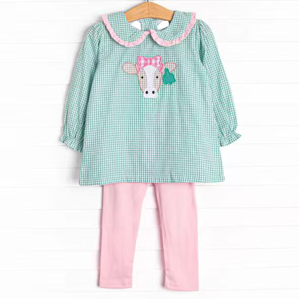 X929 GLP2926 Bull Head Pink Long Sleeve Suit
